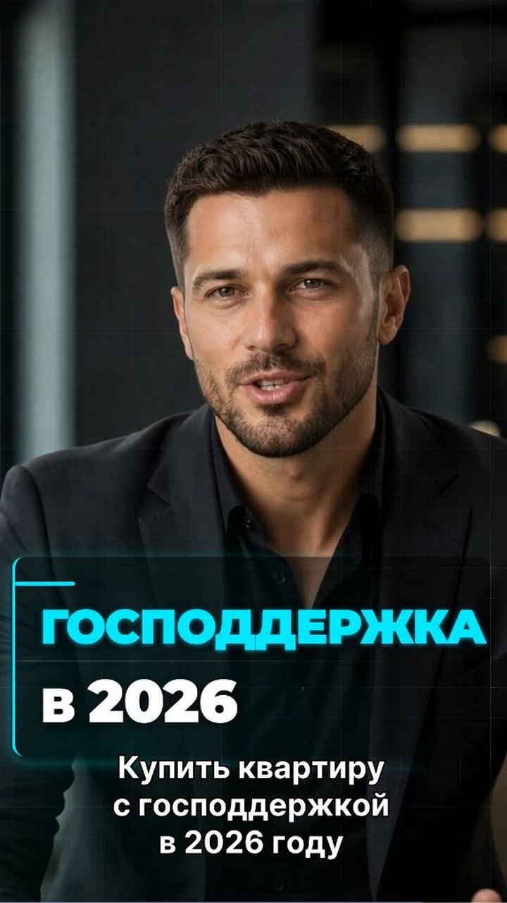 Мужской цифровой аватар в ролике про господдержку